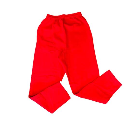 Red Uniform Sweatpants Size Small Fleece Lifeguard Hospitality Use Preowned - Picture 5 of 8